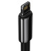 Кабель Baseus Tungsten Gold Fast Charging Data Cable USB to iP 2.4A 2m Black Кабель Baseus Tungsten Gold Fast Charging Data Cable USB to iP 2.4A 2m Black