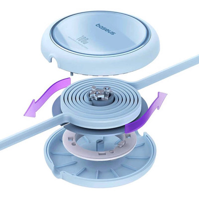 Кабель Baseus Free2Draw Mini Retractable Charging Cable Type-C to Type-C 100W 1m Galaxy Blue