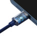 Кабель Baseus Crystal Shine Series Fast Charging Data Cable Type-C to iP 20W 1.2m Blue Кабель Baseus Crystal Shine Series Fast Charging Data Cable Type-C to iP 20W 1.2m Blue