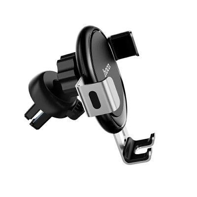 Автотримач для телефона HOCO CA56 Plus Armor metal gravity car holder Black Silver