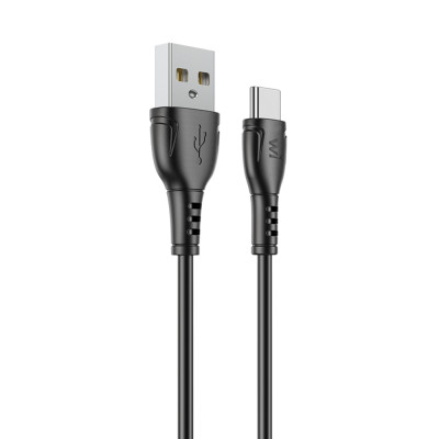 Кабель Wibrand Boa PVC charging data cable Type-C 1m Black Кабель Wibrand Boa PVC charging data cable Type-C 1m Black