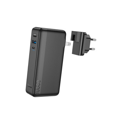 Зовнішній акумулятор HOCO Q16 Friendly 22.5W fully compatible power bank(US/EU)(10000mAh) Black Зовнішній акумулятор HOCO Q16 Friendly 22.5W fully compatible power bank(US/EU)(10000mAh) Black