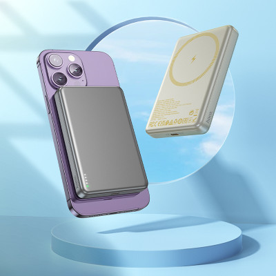 Зовнішній акумулятор HOCO Q26A Joy PD20W magnetic fast charging power bank(10000mAh) metal gray