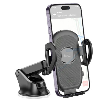 Автотримач для телефона HOCO H9 General car holder(center console) Black Автотримач для телефона HOCO H9 General car holder(center console) Black