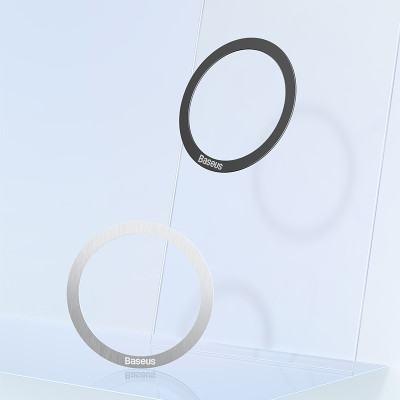 Пластина для магнітного тримача Baseus Halo Series Magnetic Metal Ring(2pcs/pack)Black Пластина для магнітного тримача Baseus Halo Series Magnetic Metal Ring(2pcs/pack)Black