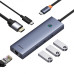 USB-хаб Baseus UltraJoy Series 6-Port HUB (Direct-Link Type) Space Grey（USB-C*2 to USB-C 40Gbps*1+USB3.0*3+SD/TF3.0*1）