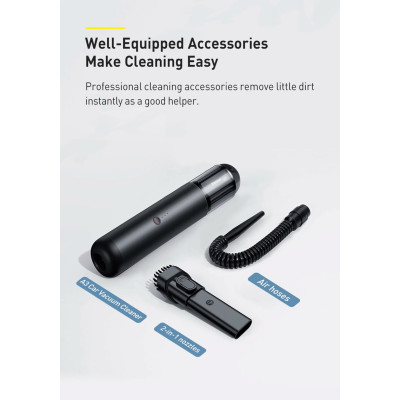 Автомобільний пилосос Baseus A3 CarVacuumCleaner(15000pa)Tarnish Автомобільний пилосос Baseus A3 CarVacuumCleaner(15000pa)Tarnish