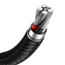 Кабель Baseus Cafule Series Metal Data Cable USB to Type-C 66W 0.25m Black Кабель Baseus Cafule Series Metal Data Cable USB to Type-C 66W 0.25m Black