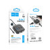 USB-хаб HOCO HB37 Easy link 6-in-1 Multiport Adapter(HDTV+RJ45+USB3.0+USB2.0*2+PD100W) Black