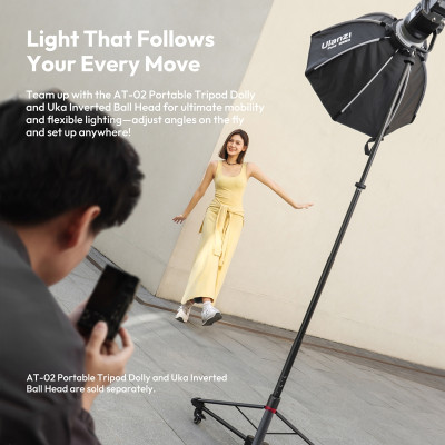 Стійка для світла складна Ulanzi AT-05 2M Heavy Duty Foldable Light Stand(48-200cm) Black Стійка для світла складна Ulanzi AT-05 2M Heavy Duty Foldable Light Stand(48-200cm) Black
