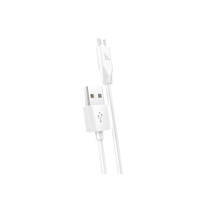 Кабель HOCO X1 USB to Micro 2.4A, 1m, PVC, PVC connectors, White Кабель HOCO X1 USB to Micro 2.4A, 1m, PVC, PVC connectors, White