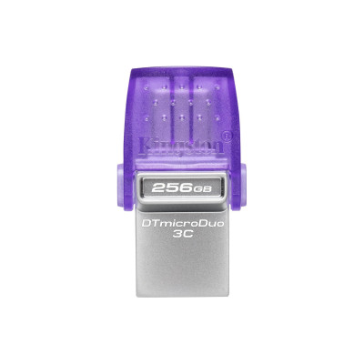 Флеш-накопичувач Kingston USB 3.2 DT microDuo 3C 256GB (Type-A/Type-C) (200Mb/s)