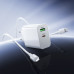 Мережевий зарядний пристрій з кабелем BOROFONE BA106A Stellar PD20W+QC3.0 charger set (C to iP) (EU) White Мережевий зарядний пристрій з кабелем BOROFONE BA106A Stellar PD20W+QC3.0 charger set (C to iP) (EU) White