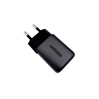 Мережевий зарядний пристрій UGREEN CD319 USB-C GaN Fast Charger 30W EU (Space Gray)(UGR-90666) Мережевий зарядний пристрій UGREEN CD319 USB-C GaN Fast Charger 30W EU (Space Gray)(UGR-90666)