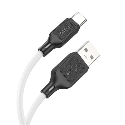 Кабель HOCO X90 Cool silicone charging data cable for Type-C White Кабель HOCO X90 Cool silicone charging data cable for Type-C White