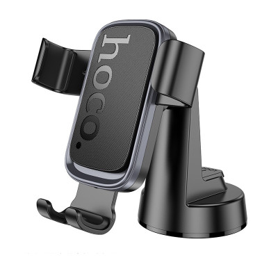 Автотримач для телефона HOCO H81 Vista Gravity Car holder (center console) Black Metal Gray Автотримач для телефона HOCO H81 Vista Gravity Car holder (center console) Black Metal Gray