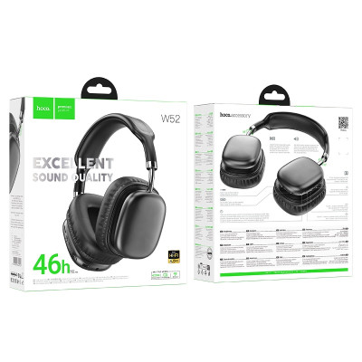Бездротові накладні навушники HOCO W52 Wonderful BT headphones Black