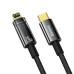 Кабель Baseus Explorer Series Auto Power-Off Fast Charging Data Cable Type-C to IP 20W 2m Black