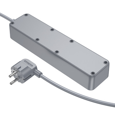 Мережевий подовжувач BOROFONE BAC8 Power 3-position socket(1C3A)(EU/GER)(L=3M) Black Мережевий подовжувач BOROFONE BAC8 Power 3-position socket(1C3A)(EU/GER)(L=3M) Black
