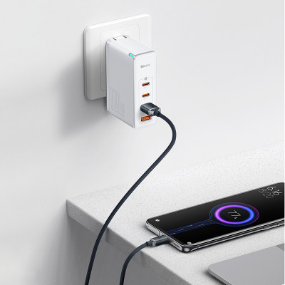 Кабель Baseus Crystal Shine Series Fast Charging Data Cable USB to Type-C 100W 2m Black