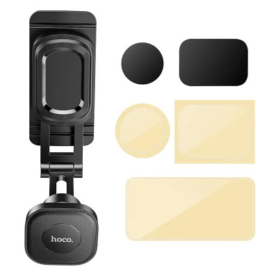 Автотримач для телефона HOCO H4 Mike magnetic car mount(center console) Black
