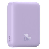 Зовнішній акумулятор Baseus Magnetic Mini Air Wireless Fast Charge Power Bank 6000mAh 20W Nebula Purple(With Simple Series Charging Cable Type-C to Зовнішній акумулятор Baseus Magnetic Mini Air Wireless Fast Charge Power Bank 6000mAh 20W Nebula Purple(With Simple Series Charging Cable Type-C to