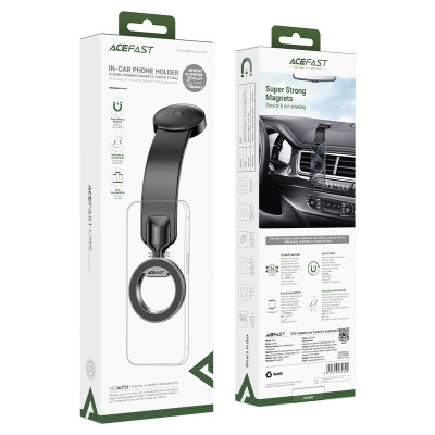 Автотримач для телефона ACEFAST D36 magnetic car holder for dashboard Black