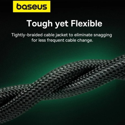 Baseus High Speed CAT8 40Gigabit Ethernet Cable (Braided Cable)10m Cluster Black Baseus High Speed CAT8 40Gigabit Ethernet Cable (Braided Cable)10m Cluster Black