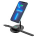 Бездротовий зарядний пристрій HOCO CW40 Noble 3-in-1 magnetic holder with wireless fast charging Black