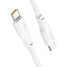 Кабель HOCO X93 Type-C to Type-C 240W, 2m, TPE, TPE connectors, White Кабель HOCO X93 Type-C to Type-C 240W, 2m, TPE, TPE connectors, White