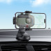 Автотримач для телефона HOCO H76 Crown one-button car holder(center console) Black Metal Gray Автотримач для телефона HOCO H76 Crown one-button car holder(center console) Black Metal Gray