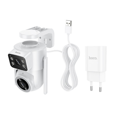 IP-камера відеоспостереження HOCO D9 outdoor PTZ HD camera White