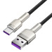 Кабель Baseus Cafule Series Metal Data Cable USB to Type-C 66W 0.25m Black Кабель Baseus Cafule Series Metal Data Cable USB to Type-C 66W 0.25m Black