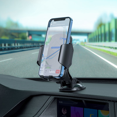 Автотримач для телефона HOCO CA82 Just fast suction cup car holder Black