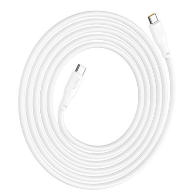 Кабель HOCO X93 Type-C to Type-C 240W, 2m, TPE, TPE connectors, White Кабель HOCO X93 Type-C to Type-C 240W, 2m, TPE, TPE connectors, White