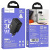 Мережевий зарядний пристрій HOCO N70 Nuevo single port PD30W charger set(C to iP) Black