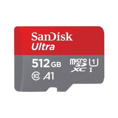 Карта пам'яті microSDXC (UHS-1) SanDisk Ultra 512Gb class 10 A1 (150Mb/s) (adapter SD) Карта пам'яті microSDXC (UHS-1) SanDisk Ultra 512Gb class 10 A1 (150Mb/s) (adapter SD)