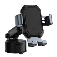 Автотримач для телефона Baseus Tank gravity car mount holder with suction base Tarnish Black