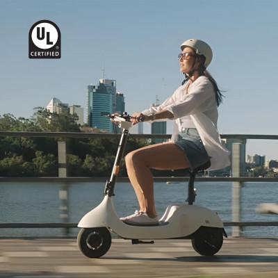 Електросамокат з сидінням OKAI Ceetle PRO EA10C White 10', 350(900)W, 25Km/h, 10.4Ah, 55Km, 20%, NFC, App.29kg