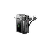 Зовнішній акумулятор REMAX Wayto Series TFT Screen Built-in Fast Charging Cables QC22.5 Wall Plug Power Bank(Charger)10000mAh FP-100 Black Зовнішній акумулятор REMAX Wayto Series TFT Screen Built-in Fast Charging Cables QC22.5 Wall Plug Power Bank(Charger)10000mAh FP-100 Black