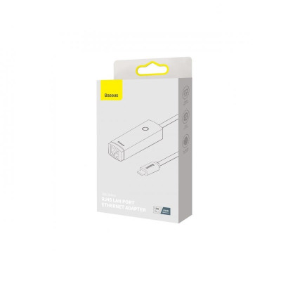 USB-Хаб Baseus Lite Series Ethernet Adapter Type-C to RJ45 LAN Port (100Mbps) Black