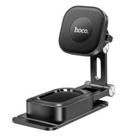 Автотримач для телефона HOCO H4 Mike magnetic car mount(center console) Black