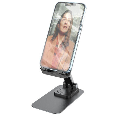 Тримач для телефона HOCO PH50 Ivey folding rotatable desktop holder Black Тримач для телефона HOCO PH50 Ivey folding rotatable desktop holder Black