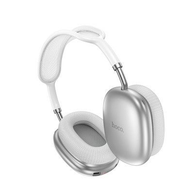 Бездротові накладні навушники HOCO W55 Plus Happiness ANC noise reduction BT headphones Silver