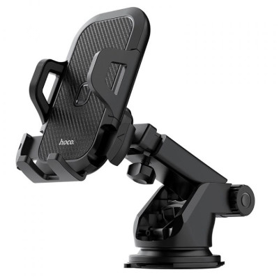 Автодержатель для телефона HOCO CA76 Touareg one-touch center console car holder Black