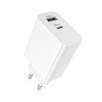 Мережевий зарядний пристрій BOROFONE BA108A Stellar PD30W+QC3.0 charger (EU) White Мережевий зарядний пристрій BOROFONE BA108A Stellar PD30W+QC3.0 charger (EU) White