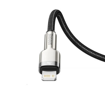 Кабель Baseus Cafule Series Metal Data Cable Type-C to iP PD 20W 1m Black Кабель Baseus Cafule Series Metal Data Cable Type-C to iP PD 20W 1m Black