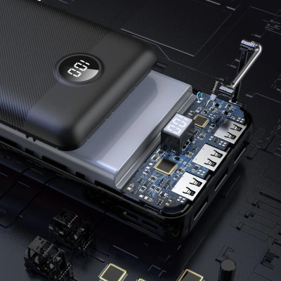 Зовнішній акумулятор VEGER 30000 mAh PD QC3.0 3A 20W L30 (W3008PD) black