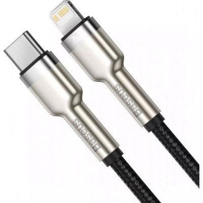 Кабель Baseus Cafule Series Metal Data Cable Type-C to iP PD 20W 0.25m Black Кабель Baseus Cafule Series Metal Data Cable Type-C to iP PD 20W 0.25m Black