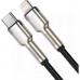 Кабель Baseus Cafule Series Metal Data Cable Type-C to iP PD 20W 0.25m Black Кабель Baseus Cafule Series Metal Data Cable Type-C to iP PD 20W 0.25m Black